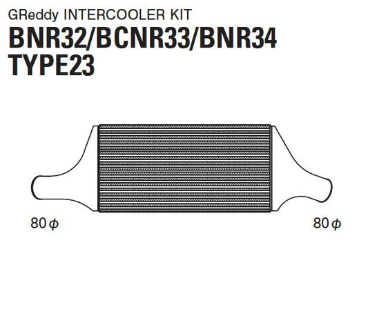 GReddy 89-02 Nissan Skyline BNR32/33/34 Intercooler Kit (Special Order)