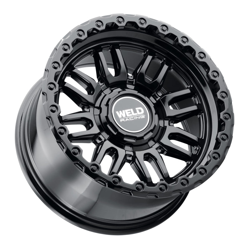Weld Off-Road Swift 17x9in - 8x165.1 BP - ET-12 - 125.1mm CB - Gloss Black Wheel & Ring