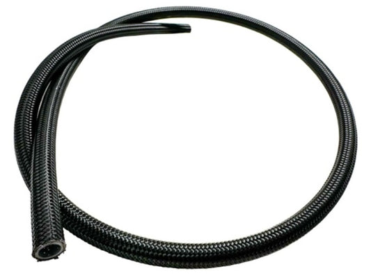Fuelab Black Nylon Stainless Steel Braided PTFE Hose - 12AN - 10ft
