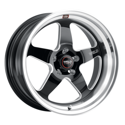 Weld S104 Ventura 18x10 5x120.65 ET42 BS 7.15 Gloss BLK MIL DIA 72.56 Wheel