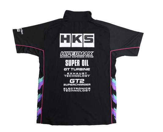 HKS TEAM HALF ZIP POLO SHIRT 2025 L