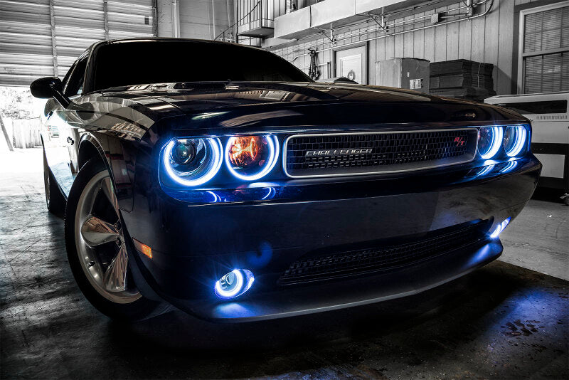 Oracle 08-14 Dodge Challenger LED Fog Light Halo Kit - Amber