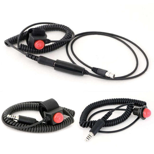 Rugged Radios Hole Mount Steering Wheel Quick Disconnect Push to Talk (PTT)