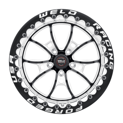 Weld RT-S S80 17x11 / 5x115mm BP / 5.8in BS Medium Pad Black Wheel - Single Beadlock MT