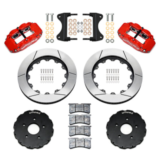 Wilwood 14-19 Chevrolet Corvette C7 Forged Narrow Superlite 6R Front BBK - 14.00 Rotor - Red