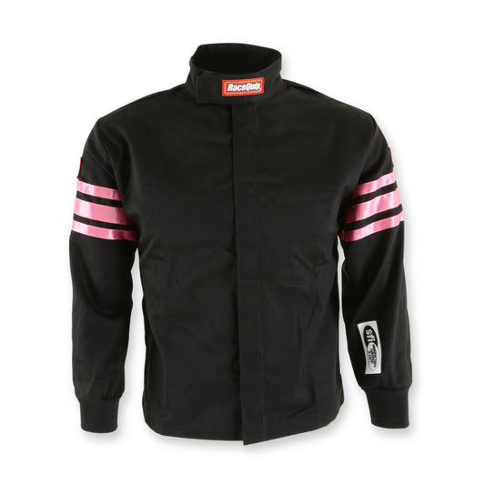 RaceQuip Pink Trim SFI-1 JR. Jacket - Kids Medium