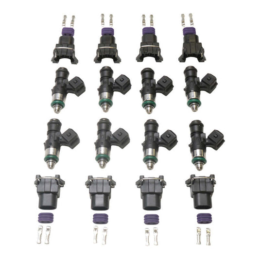 DeatschWerks Set of 8 1500cc/min For The Fitech Go EFI 8/Holley Super Sniper 1250/ Sniper Xflow 1375