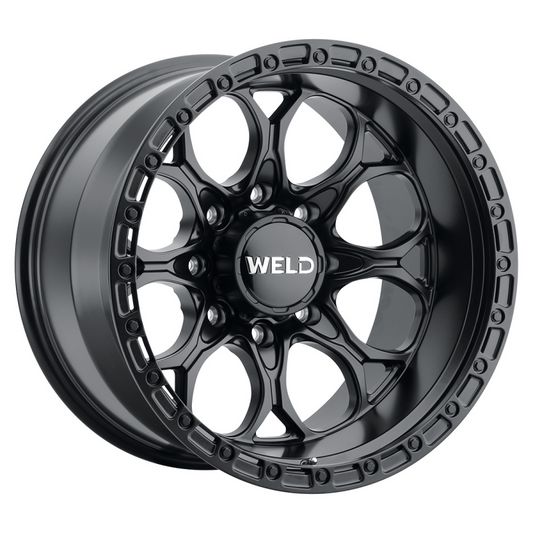 Weld Ledge 8 20x10 / 8x165.1 / 4.75 BS / 125.1 HB - Satin Black - Non-BL Wheel