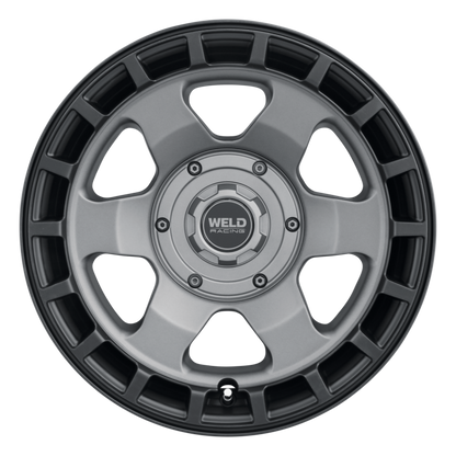 Weld Off-Road Ridge 17x9 - 6x135 / 6x139.7 BP - ET-12 - 106.1mm CB Satin Gunmetal Wheel (Black Ring)