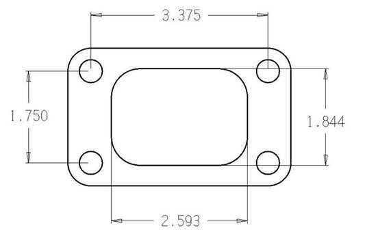 Cometic Turbo FLG T3/T4 Turbine Inlet Exhaust Gasket