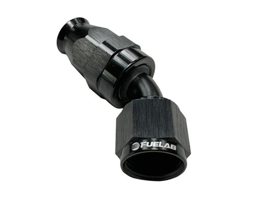 Fuelab PTFE Swivel Hose End Fitting - 45 Degree - 8AN