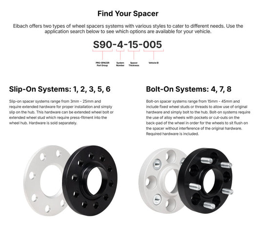 Eibach Pro-Spacer Kit 25mm Spacer 5x114.3 Bolt Pattern 67.1mm Hub for 04-09 Mazda3 / 03-08 Mazda 6