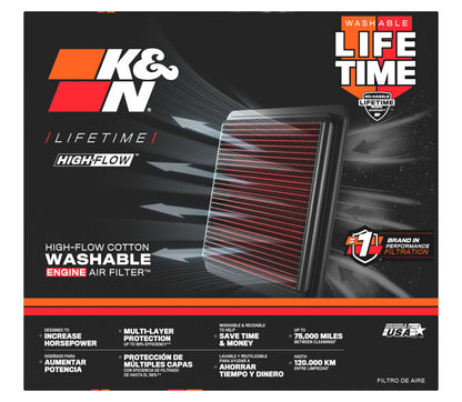 K&N Replacement Air Filter Dodge Charger L4-3.0L F/I 2026
