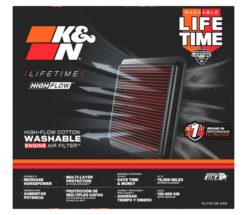 K&N Replacement Air Filter Nissan Murano L4-2.0L F/I 2025