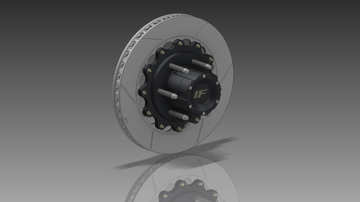 Izzy Fab 7075 Billet Race Hub with 13-Inch Brake Rotor