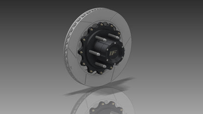 Izzy Fab 7075 Billet Race Hub with 13-Inch Brake Rotor