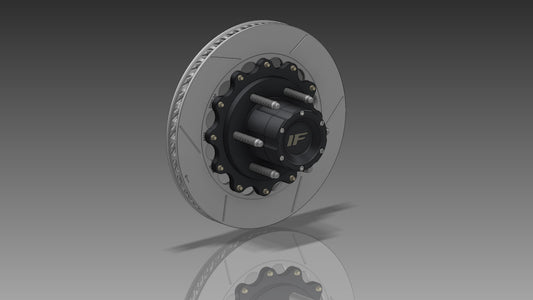 Izzy Fab 7075 Billet Race Hub with 13-Inch Brake Rotor