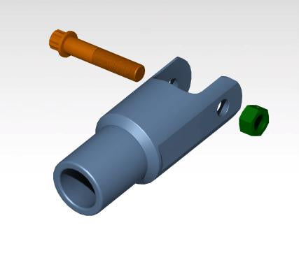 Izzy Fab Shock Mount Clevis, Pair — manufacturer product gallery