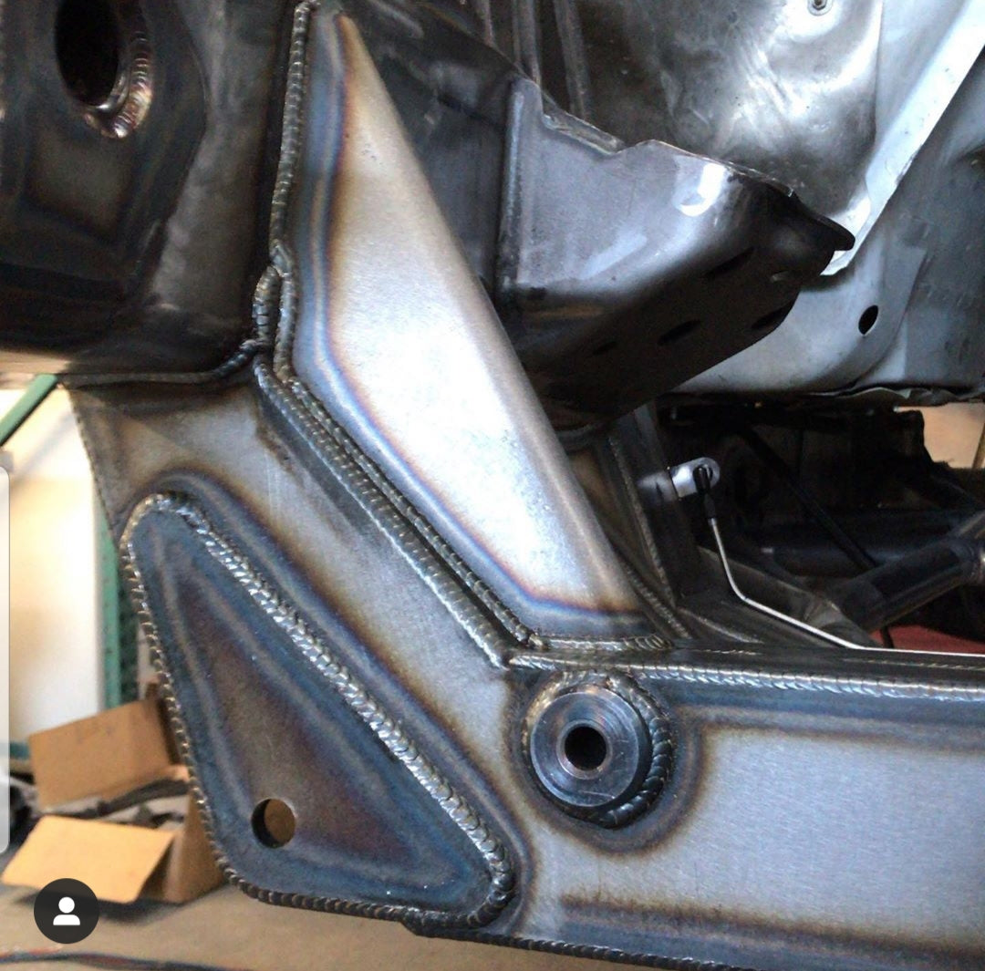 Izzy Fab 2007–2018 GM 1500 MIG-Welded Boxed Lower Crossmembers — manufacturer product gallery