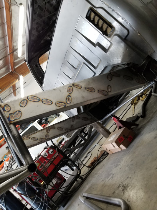 Izzy Fab Silverado 4130 Boxed Rear Frame Kick Sections — manufacturer product gallery