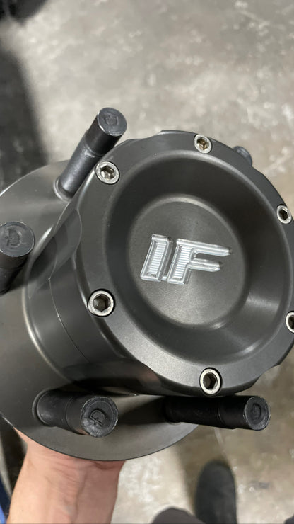Izzy Fab GM 1500 Direct-Replacement 2.0-Inch Front Billet Race Hubs — manufacturer product gallery