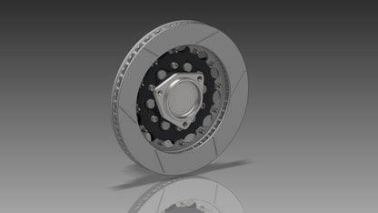 Izzy Fab 7075 Billet Race Hub with 13-Inch Brake Rotor — manufacturer product gallery