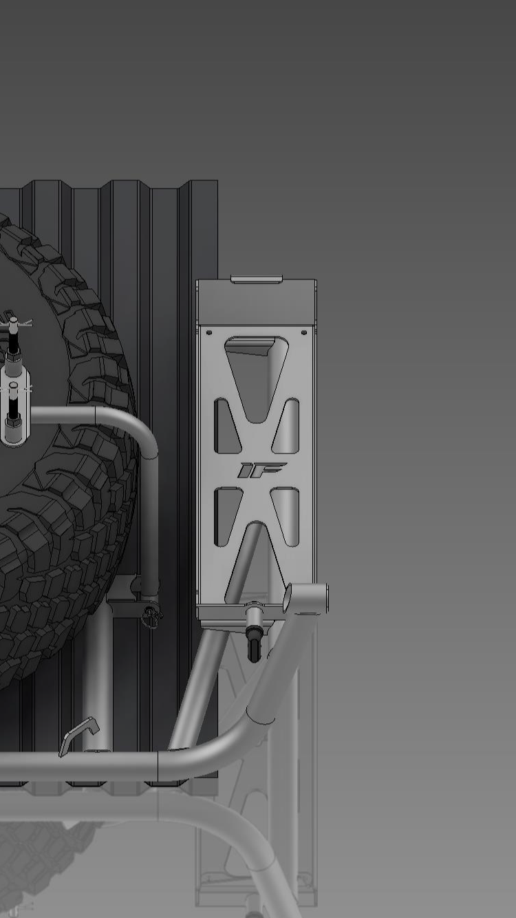 Izzy Fab 2-Ton Pro Eagle Jack Mount with Aluminum Skid — manufacturer product gallery