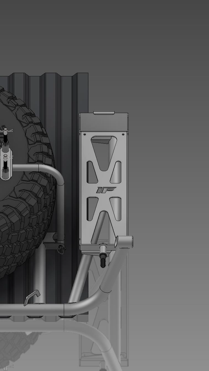 Izzy Fab 2-Ton Pro Eagle Jack Mount with Aluminum Skid — manufacturer product gallery