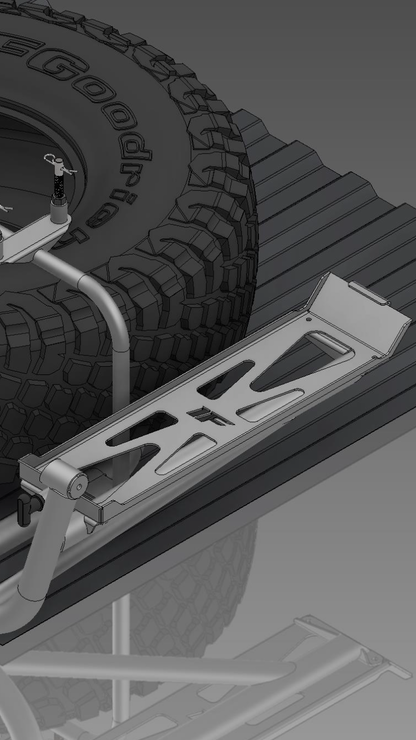 Izzy Fab 2-Ton Pro Eagle Jack Mount with Aluminum Skid — manufacturer product gallery