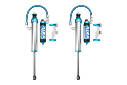 King Shocks 25001-144A 2.5-inch rear remote-reservoir shocks with compression adjusters for 2007-2021 Toyota Tundra
