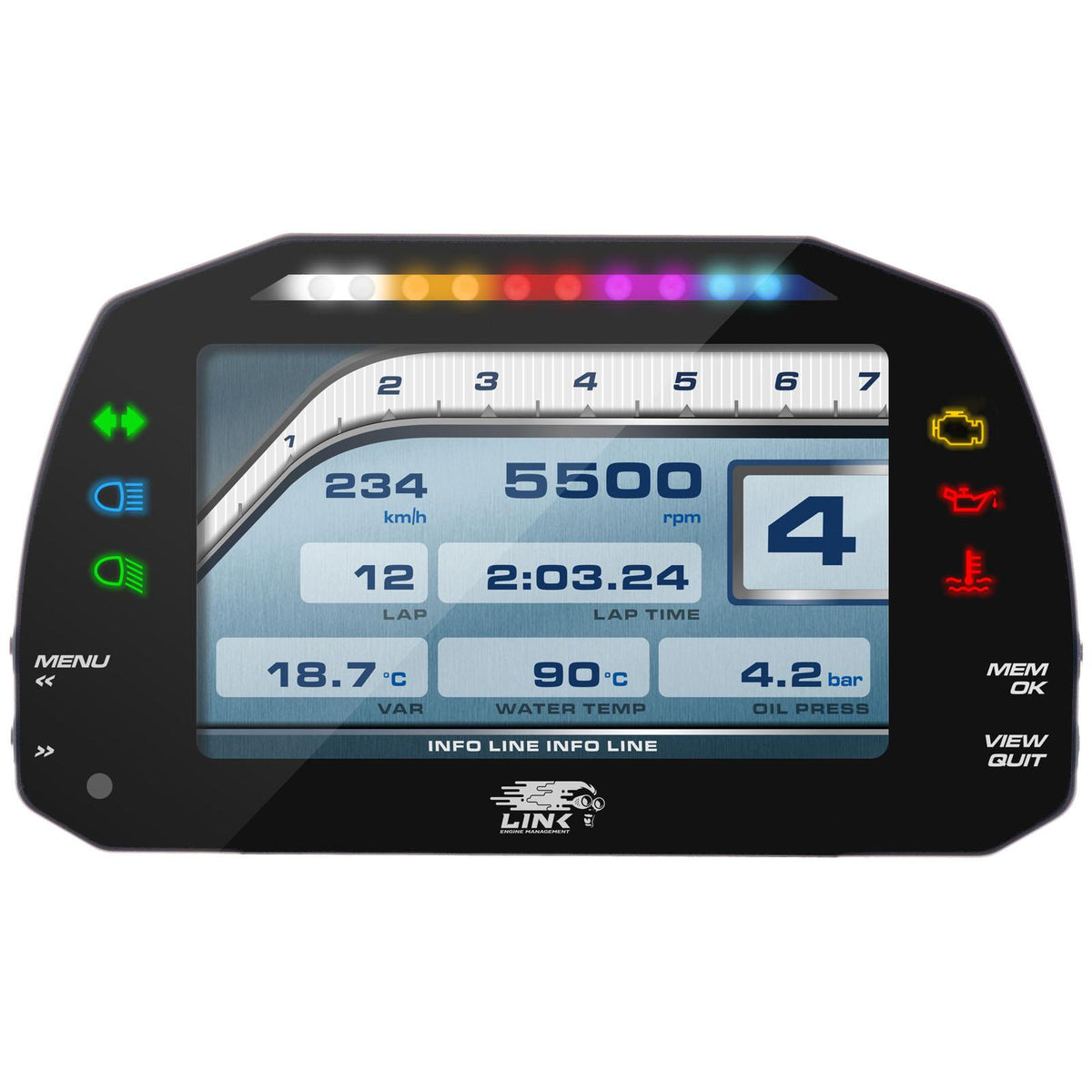 Link ECU LINK MXS Strada 5-inch Dash - Street Edition — SKU 100-0168