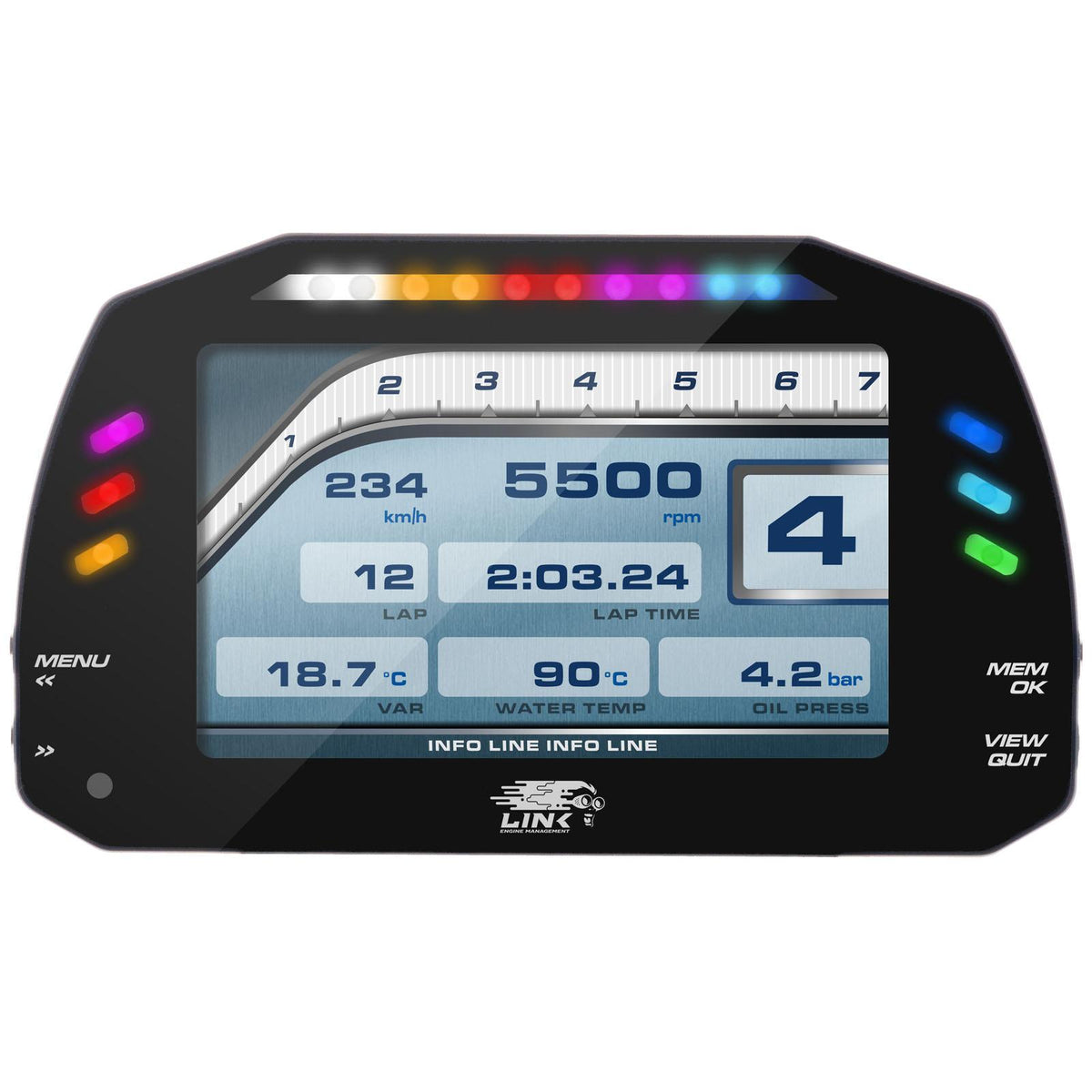 Link ECU LINK MXS Strada 5-inch Dash - Race Edition — SKU 100-0169