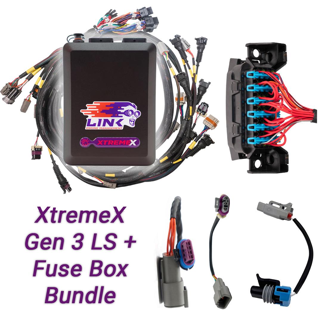 Link ECU Gen3 LS Drive-By-Wire Bundle: G4X XtremeX ECU + LS Engine Harness + Fuse Box bundle — SKU 109-9010B