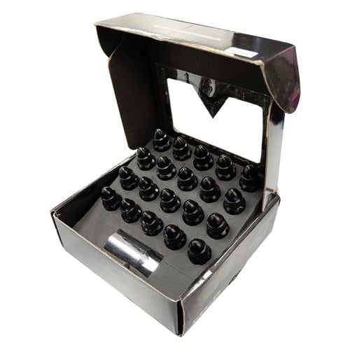 NRG LN-LS510BK-21 500 Series M12 x 1.25 black bullet lug nut set with lock key