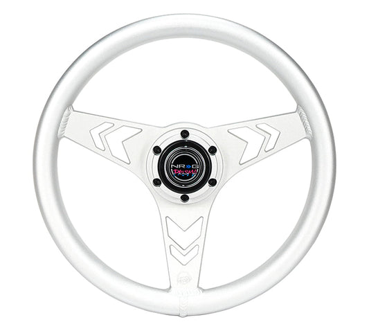 NRG RST-070-SL 330mm aluminum arrow-cutout steering wheel