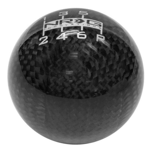 NRG SK-301BC-2-W ball-style carbon-fiber weighted shift knob with 6-speed pattern for Honda M10 x 1.50 thread