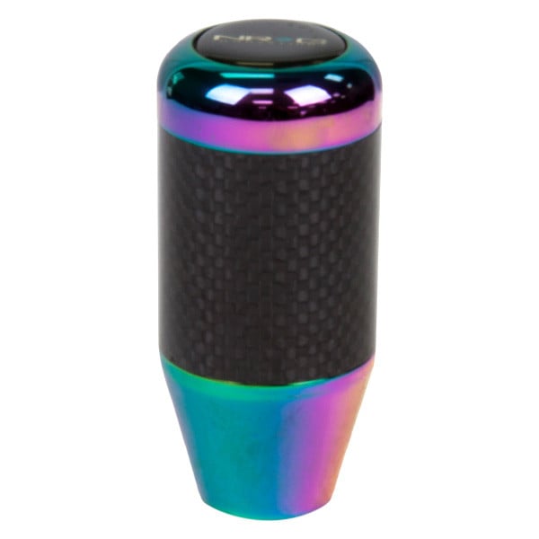 NRG SK-400BC/MC Fatboy shift knob with neochrome ends and carbon-fiber center