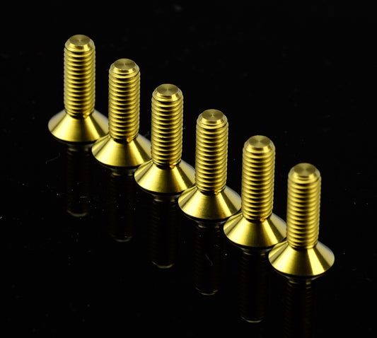 NRG SWS-101TI-GD titanium gold conical 12mm steering wheel screw kit
