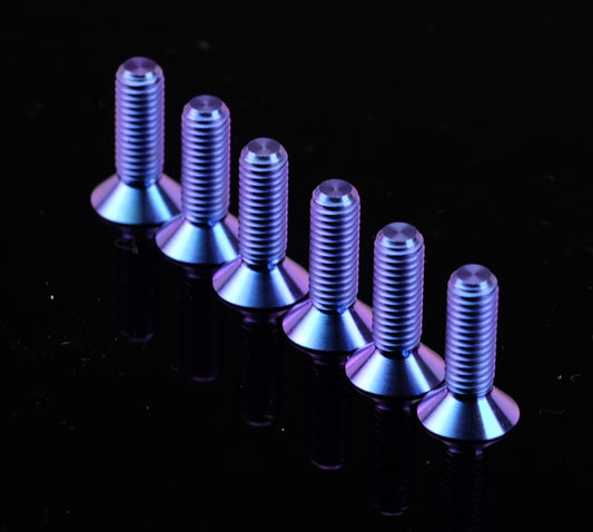 NRG SWS-101TI-PP titanium purple conical 12mm steering wheel screw kit