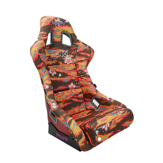 NRG x 4mation Collaboration Prisma Tiger Sakura Print Bucket Seat w/ Sparkled Back