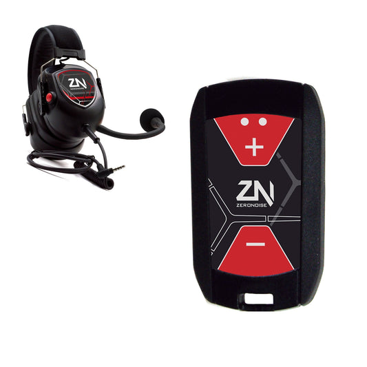 OMP ZeroNoise 6100034 Pit-Link Trainer Pro communication kit with iPhone-compatible headset, amplifier, helmet microphone and earpieces