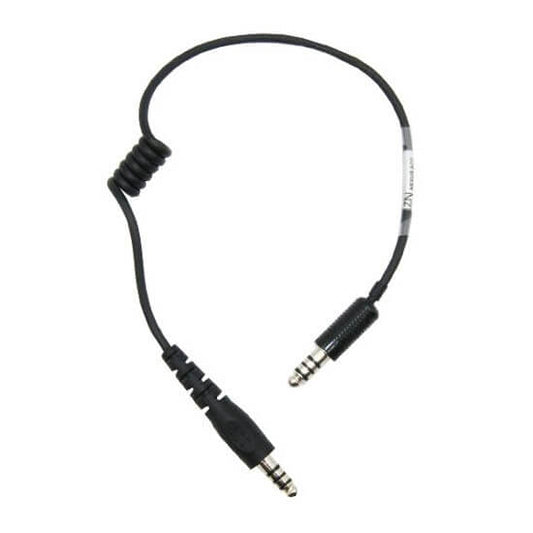 OMP ZeroNoise 6400004 adapter cable with coiled center section and male Nexus connectors at both ends