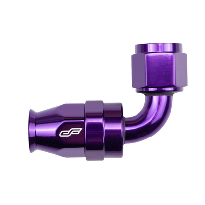 purple ptfe 90 degree swivel hose end whole
