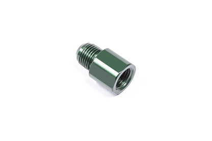 Radium Engineering 14-0121 short M14x1.5 inverted-flare to 6AN male adapter, official manufacturer image