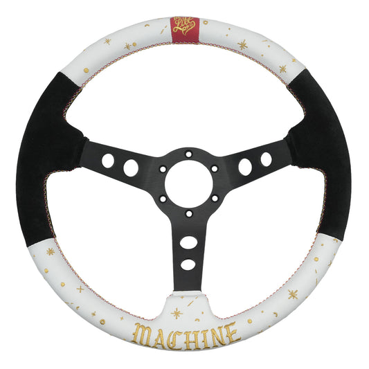 COLLABORATION STEERING WHEEL RYAN LITTERAL BLACK/WHITE