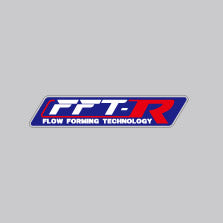 SSR PARTS249R FFT-R Flow Forming Technology wheel decal, blue background with white FFT and red R lettering