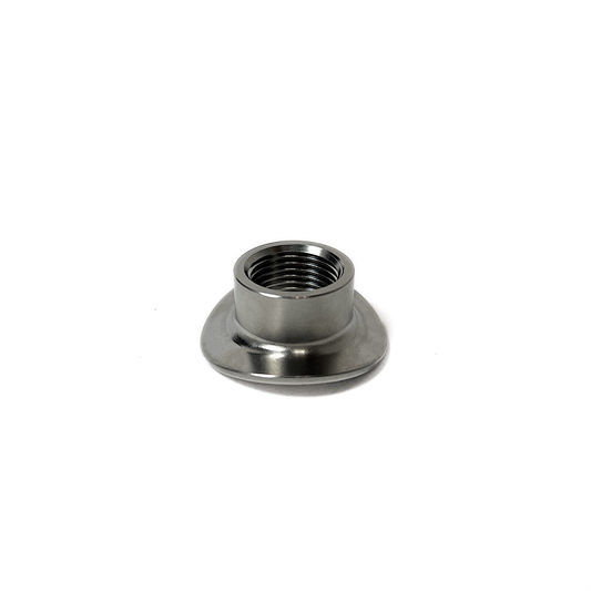 Ticon Industries 104-00100-4000 M18x1.5 titanium O2 sensor bung with saddle