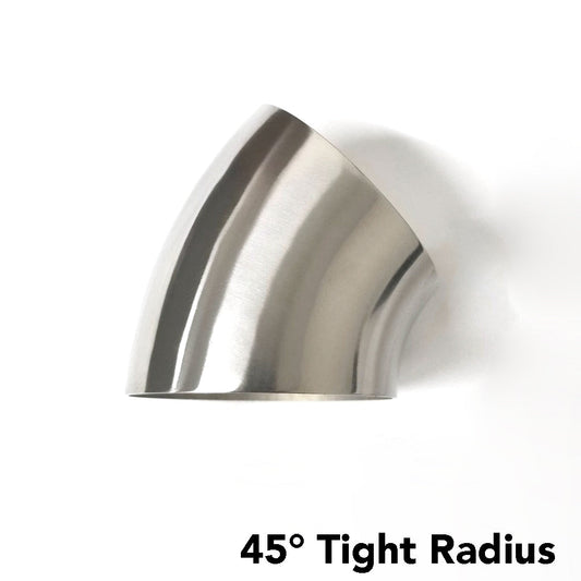 Ticon Industries titanium 45 degree elbow